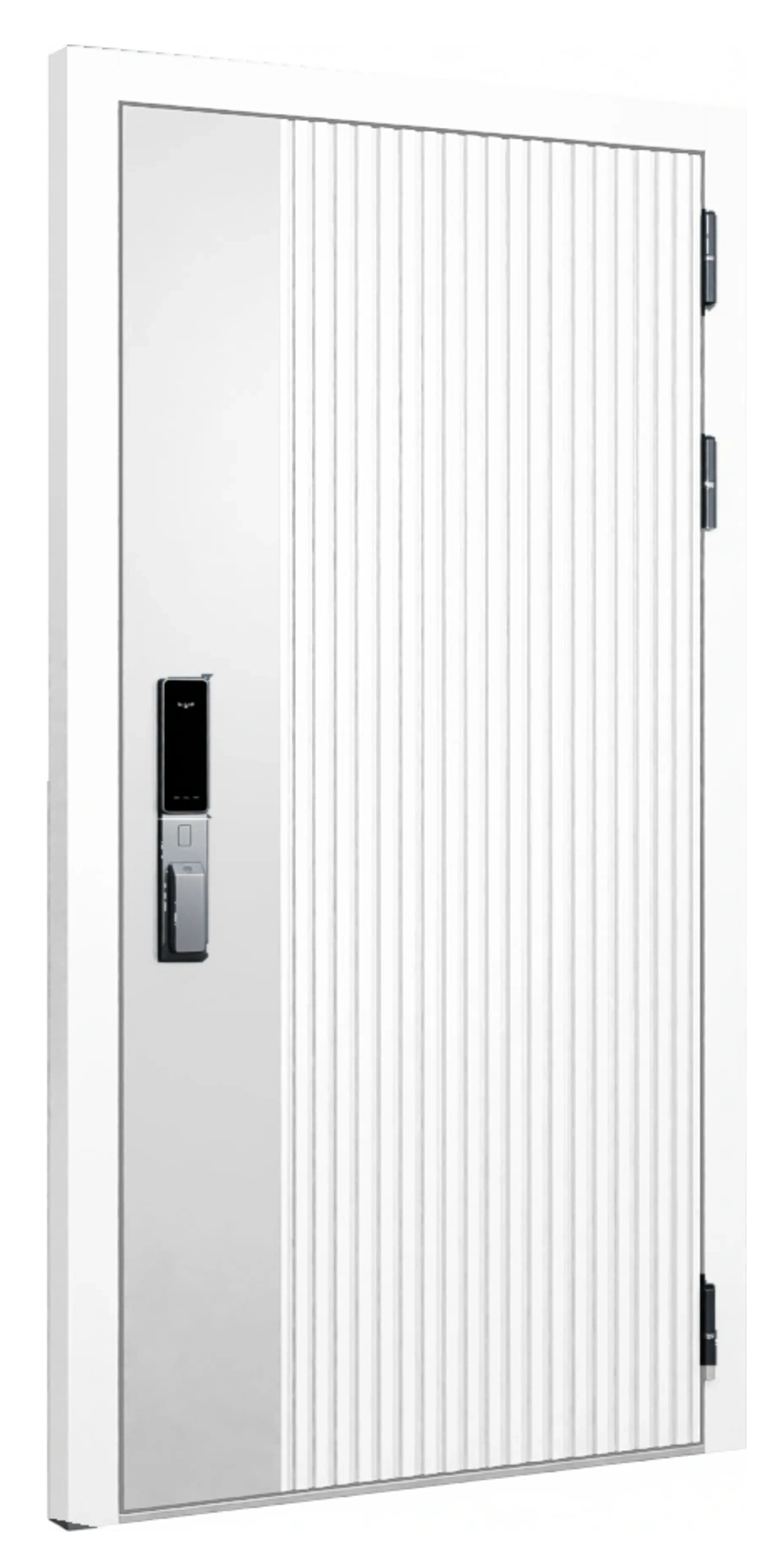 Стальная дверь «Нейро» с умным замком белая в Фрязине — фото 1