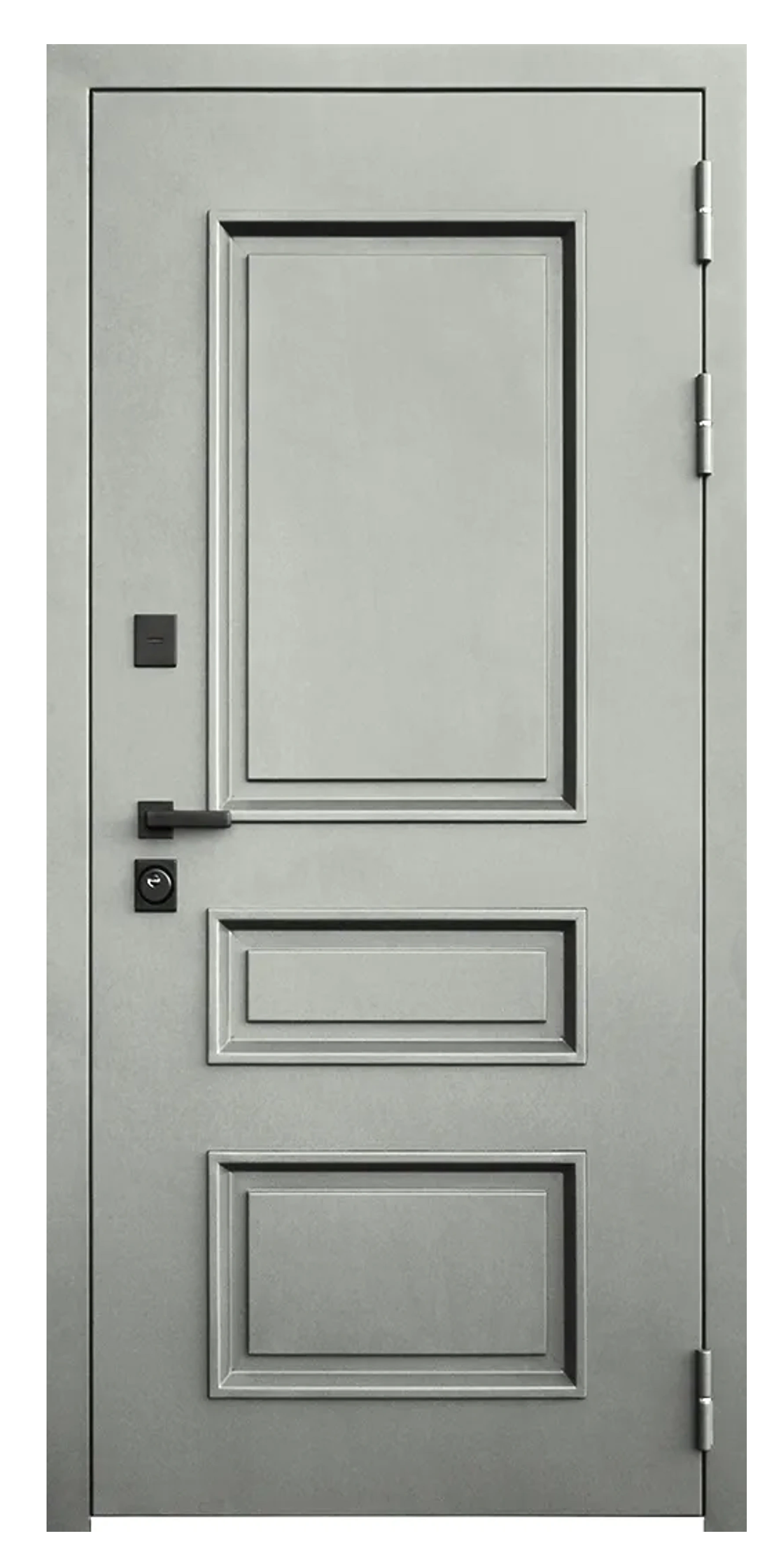 Стальная дверь Терморазрыв «Бризз» агатовый серый